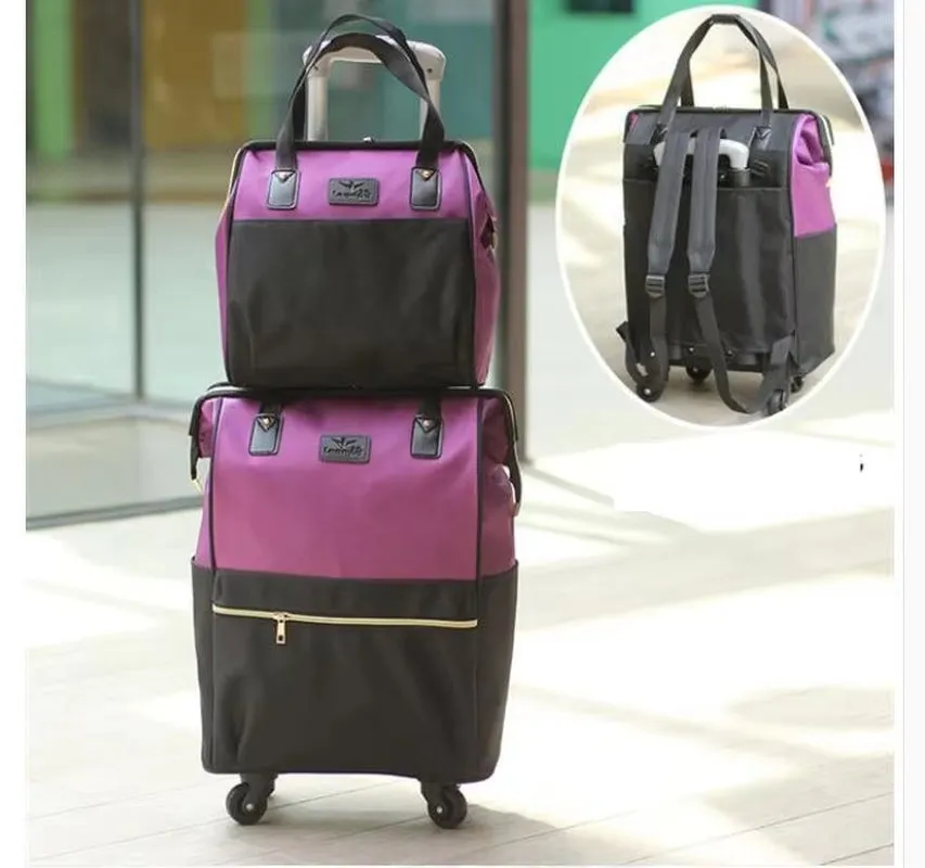 20 Inch Women Luggage Bag Trolley with Wheels
