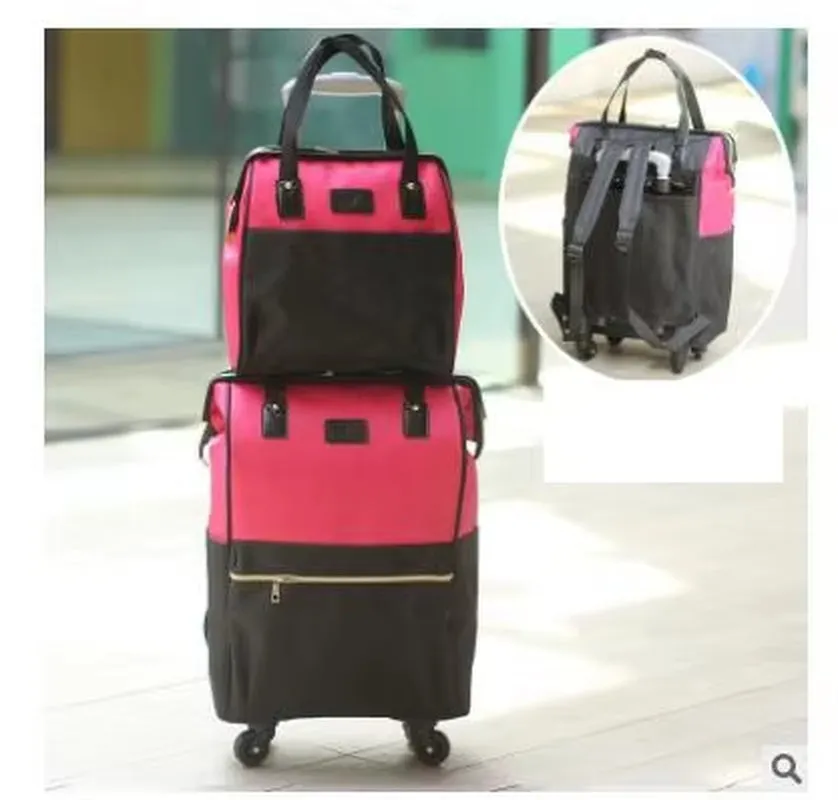 20 Inch Women Luggage Bag Trolley with Wheels