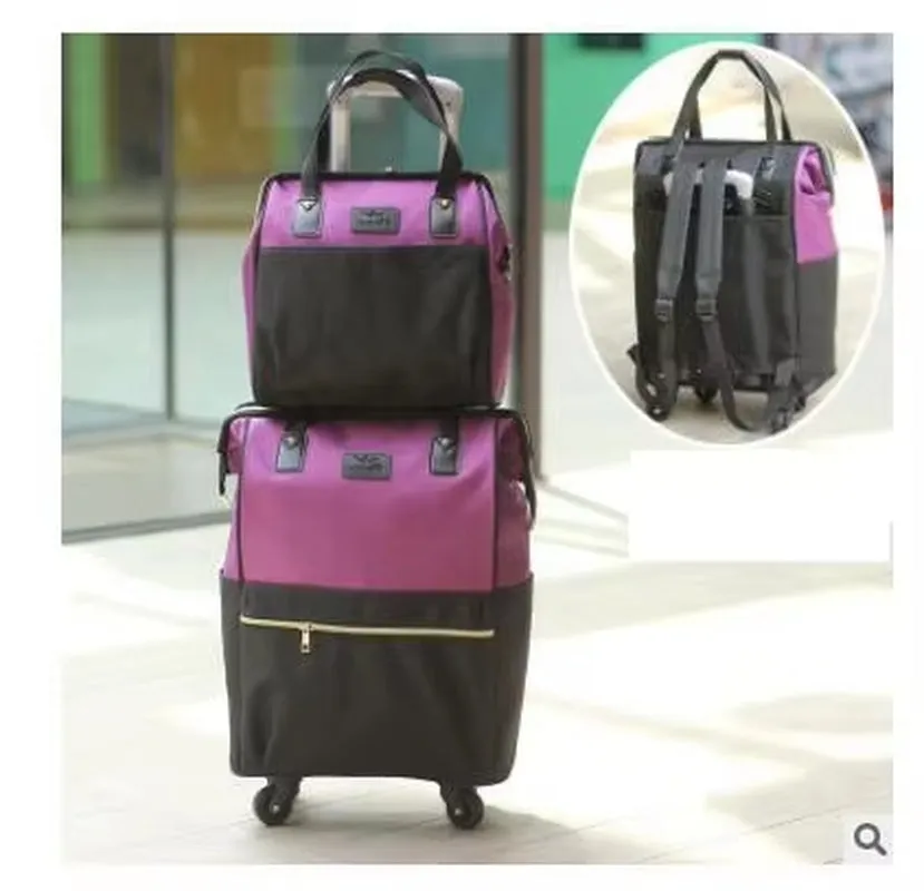 20 Inch Women Luggage Bag Trolley with Wheels