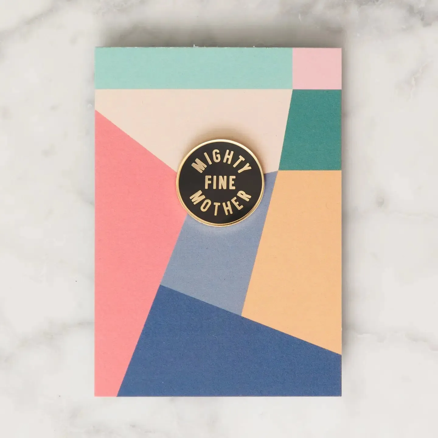 Alphabet Bags -Mighty Fine Mother -Enamel Pin