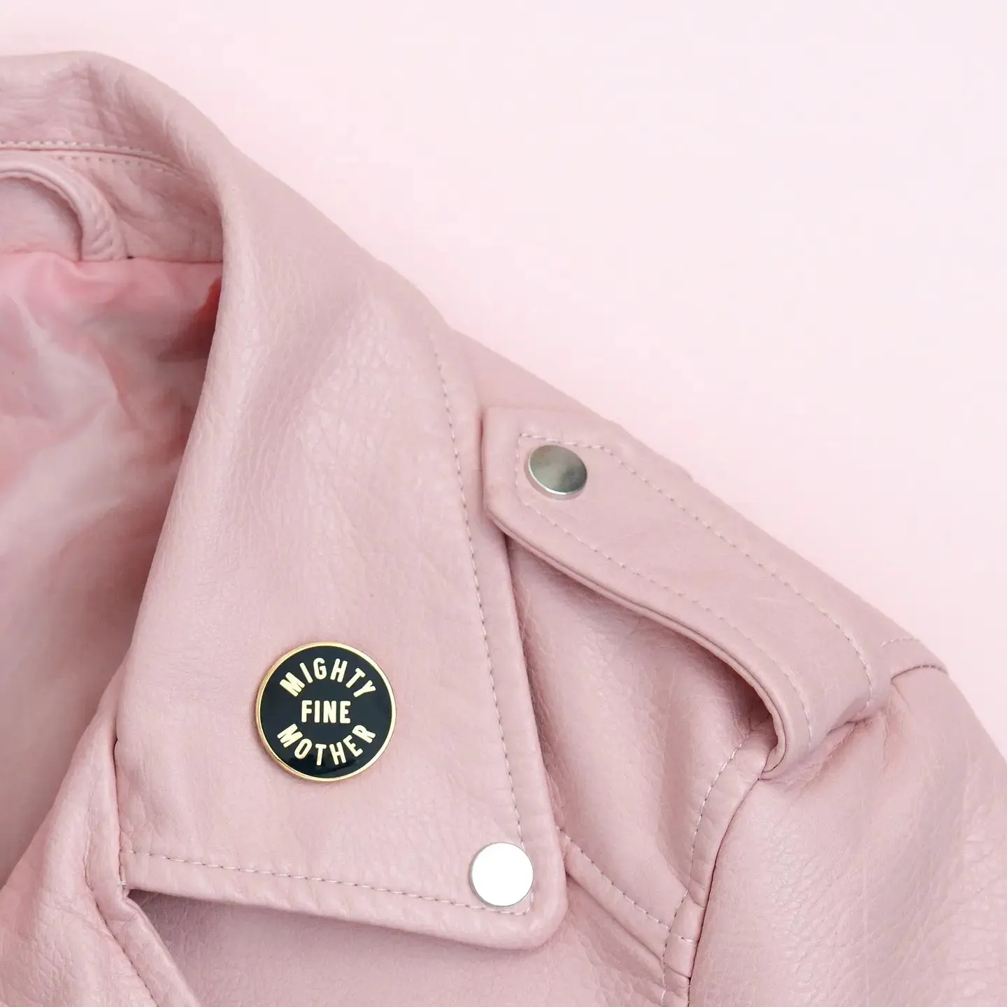 Alphabet Bags -Mighty Fine Mother -Enamel Pin