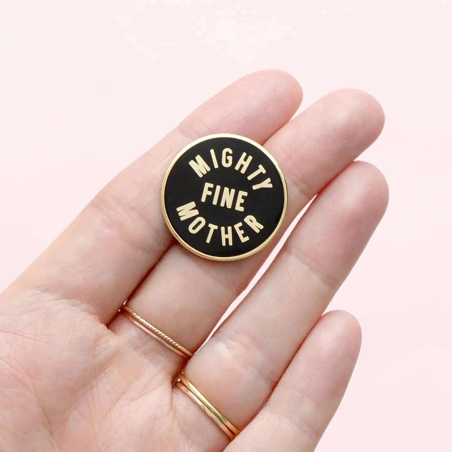Alphabet Bags -Mighty Fine Mother -Enamel Pin