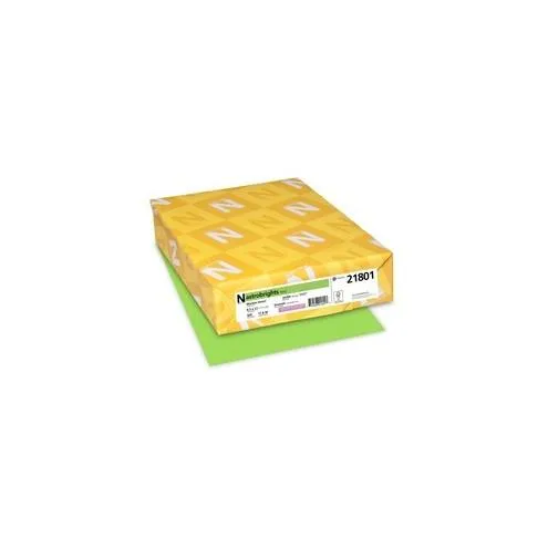 Astrobrights Laser, Inkjet Print Colored Paper - 30% Recycled - Letter - 8 1/2" x 11" - 24 lb Basis Weight - Smooth - 500 / Ream - Martian Green (Lime Green)