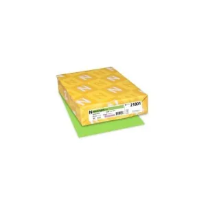 Astrobrights Laser, Inkjet Print Colored Paper - 30% Recycled - Letter - 8 1/2" x 11" - 24 lb Basis Weight - Smooth - 500 / Ream - Martian Green (Lime Green)