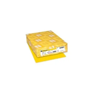 Astrobrights Laser, Inkjet Print Colored Paper - 30% Recycled - Letter - 8 1/2" x 11" - 24 lb Basis Weight - Smooth - 500 / Ream - Sunburst Yellow