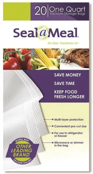 Bags For Seal-a-meal 20ct 1qt