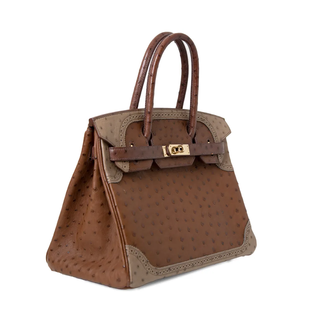 Birkin 30 Exotic Tri-Colour Ghillies PBHW