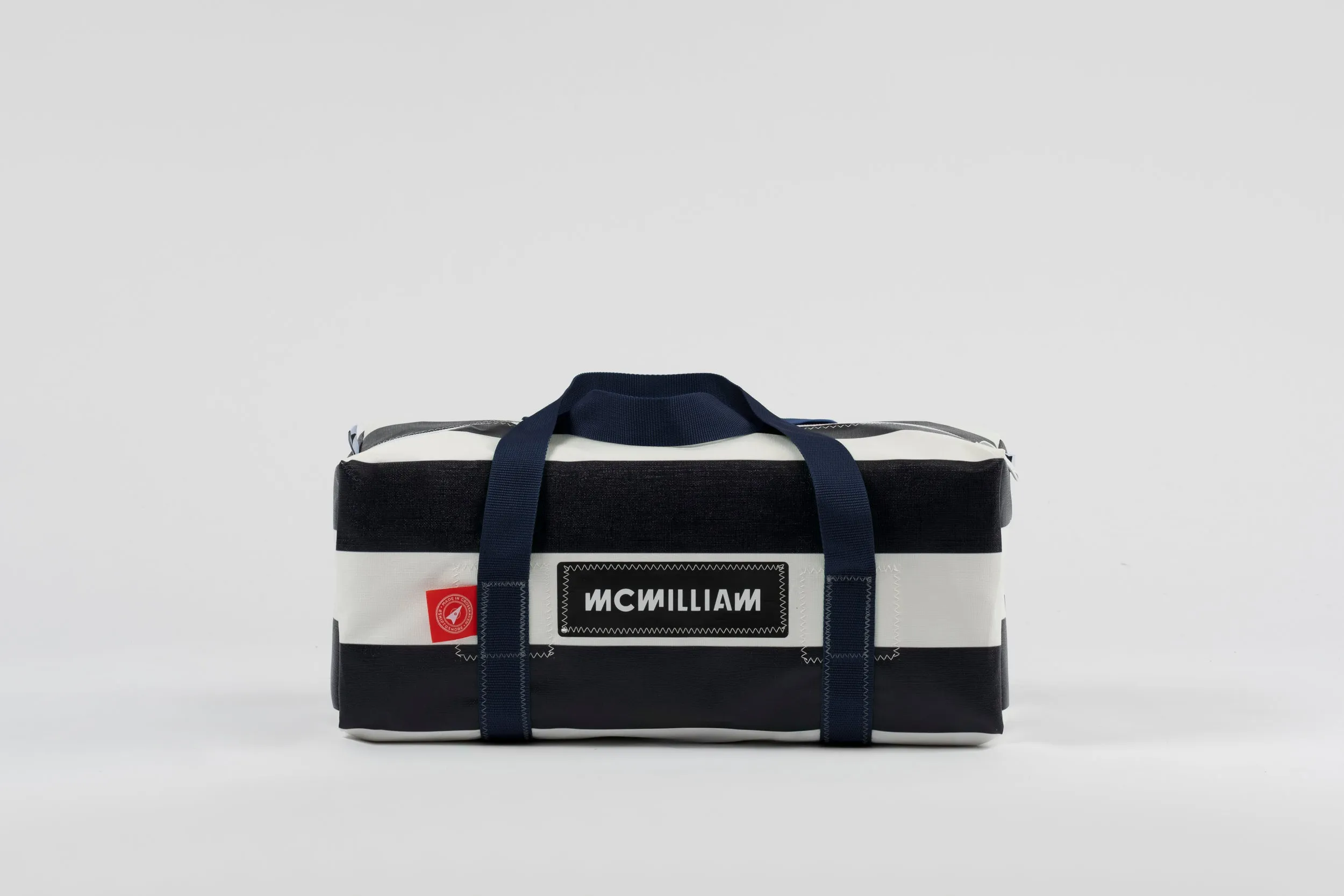 Black Small Holdall (30L) - Classic Stripe