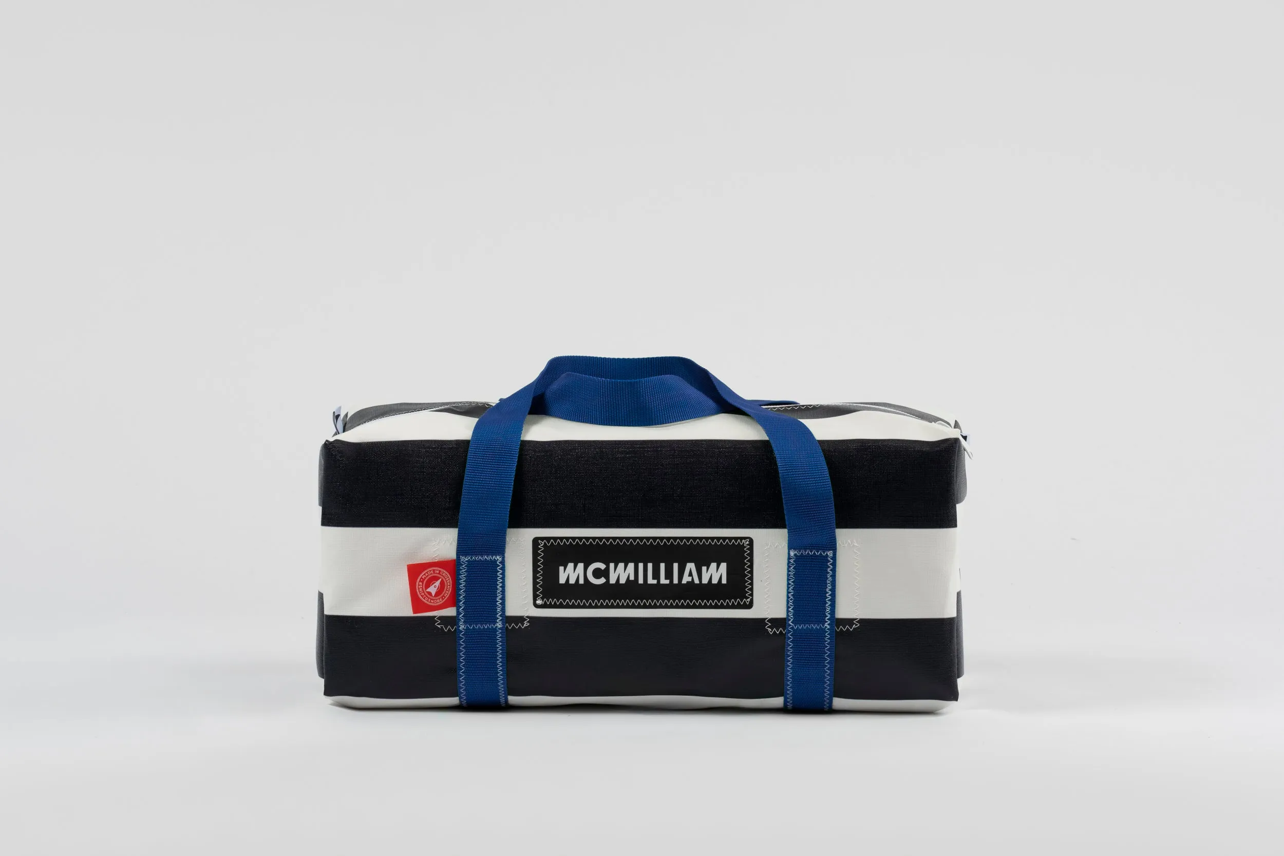 Black Small Holdall (30L) - Classic Stripe
