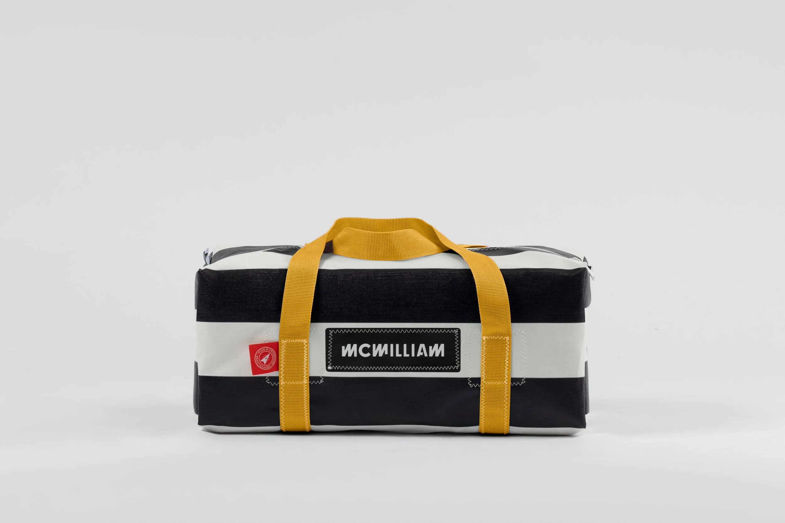 Black Small Holdall (30L) - Classic Stripe