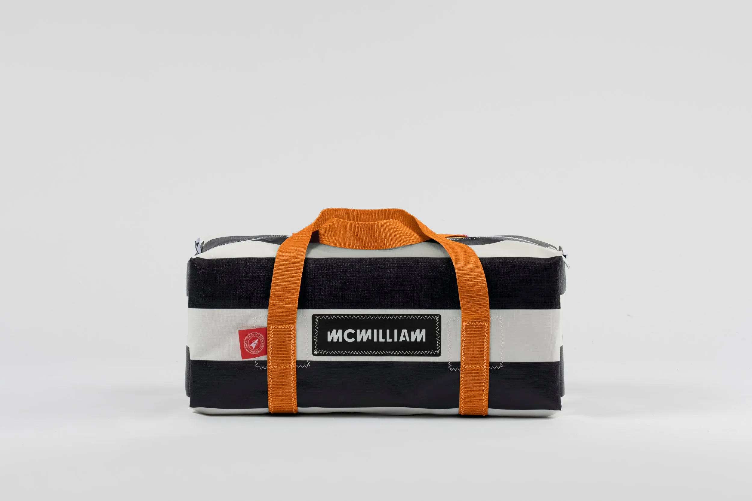 Black Small Holdall (30L) - Classic Stripe