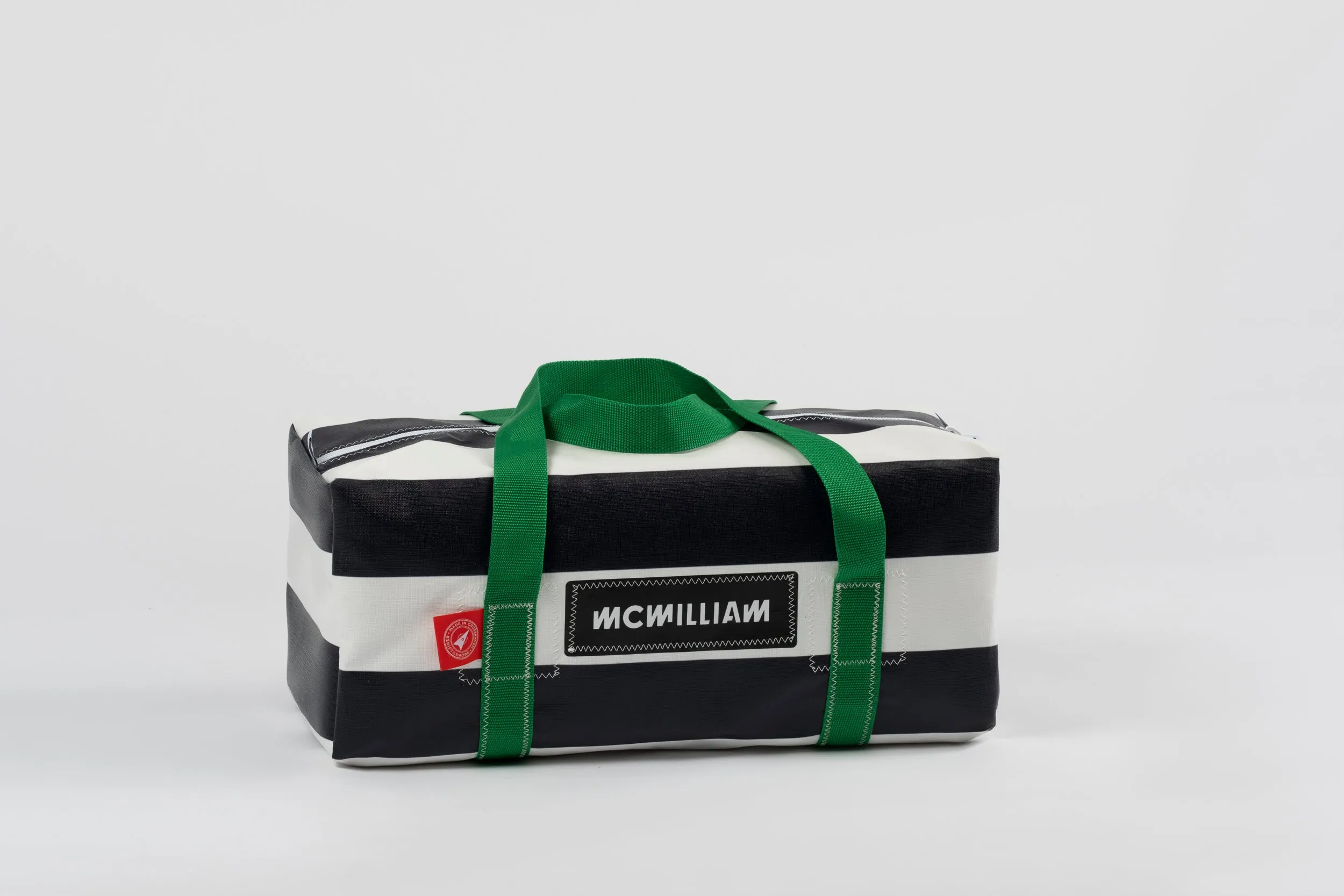 Black Small Holdall (30L) - Classic Stripe
