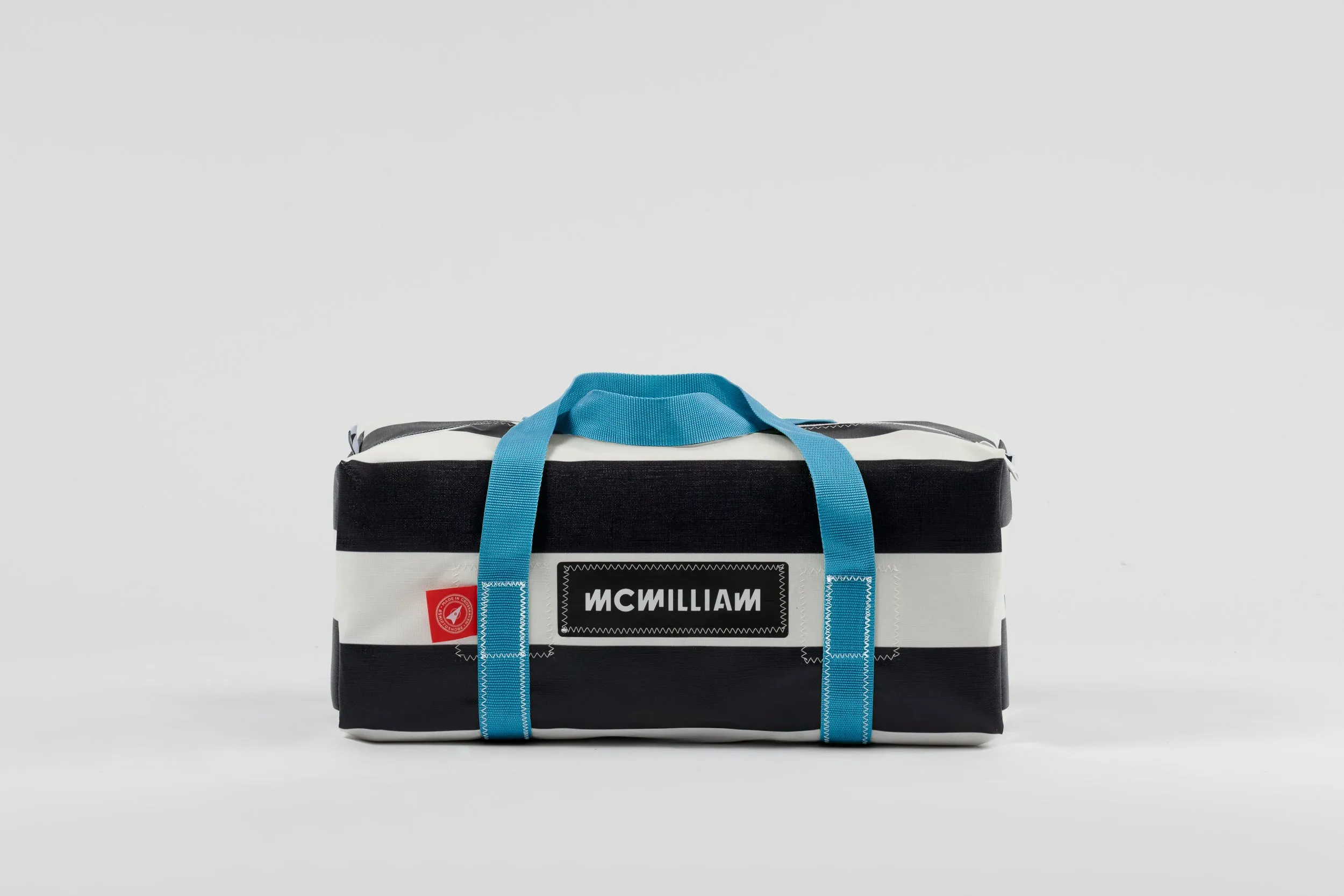 Black Small Holdall (30L) - Classic Stripe