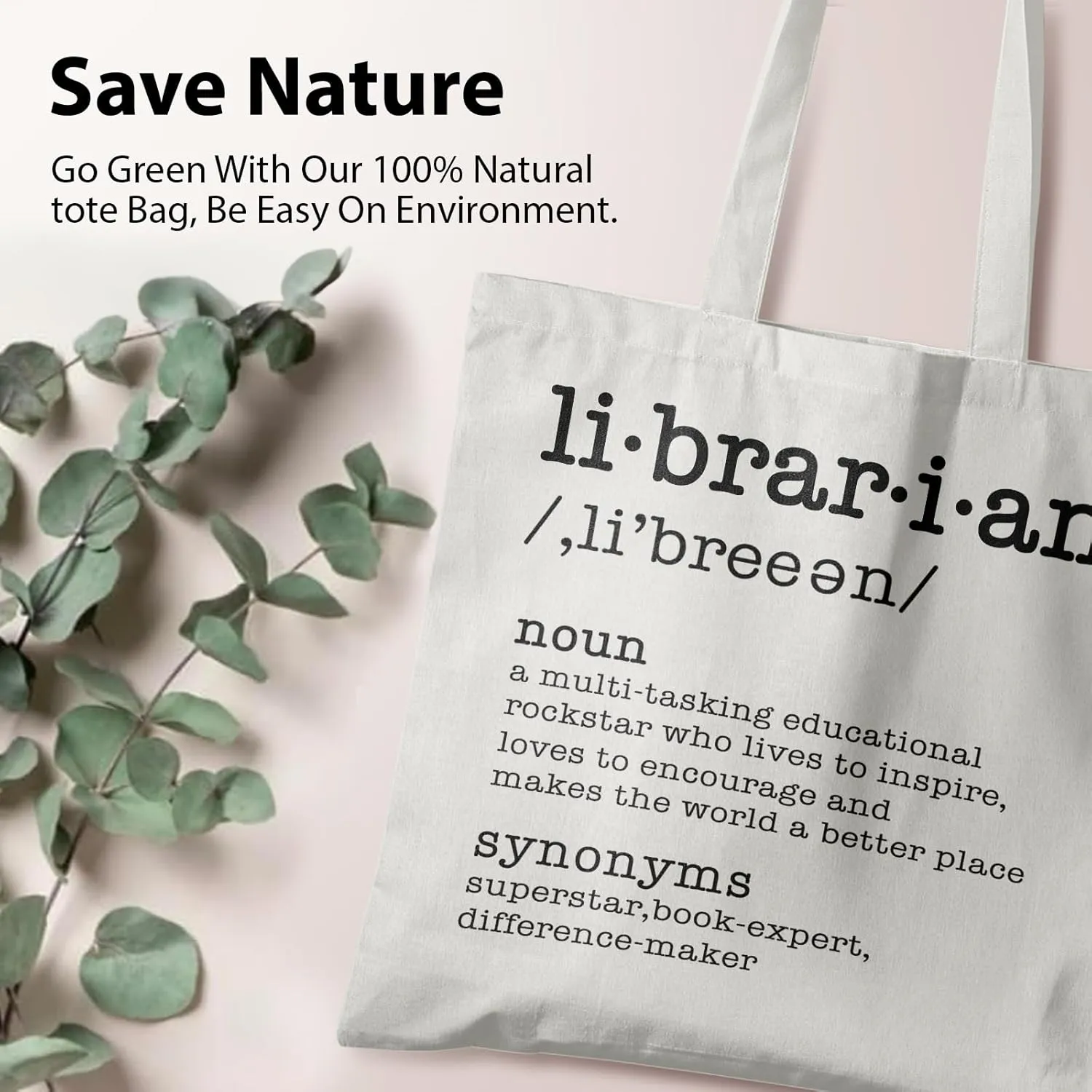 Book Canvas Tote Bag for Women Book Lovers,Reusable Shopping Bags Grocery Bags, Readers Bookworm Gift Ideas