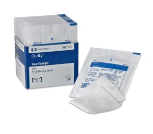 Cardinal Health Curity Woven Gauze Sponges, Sterile, Peel Back Package