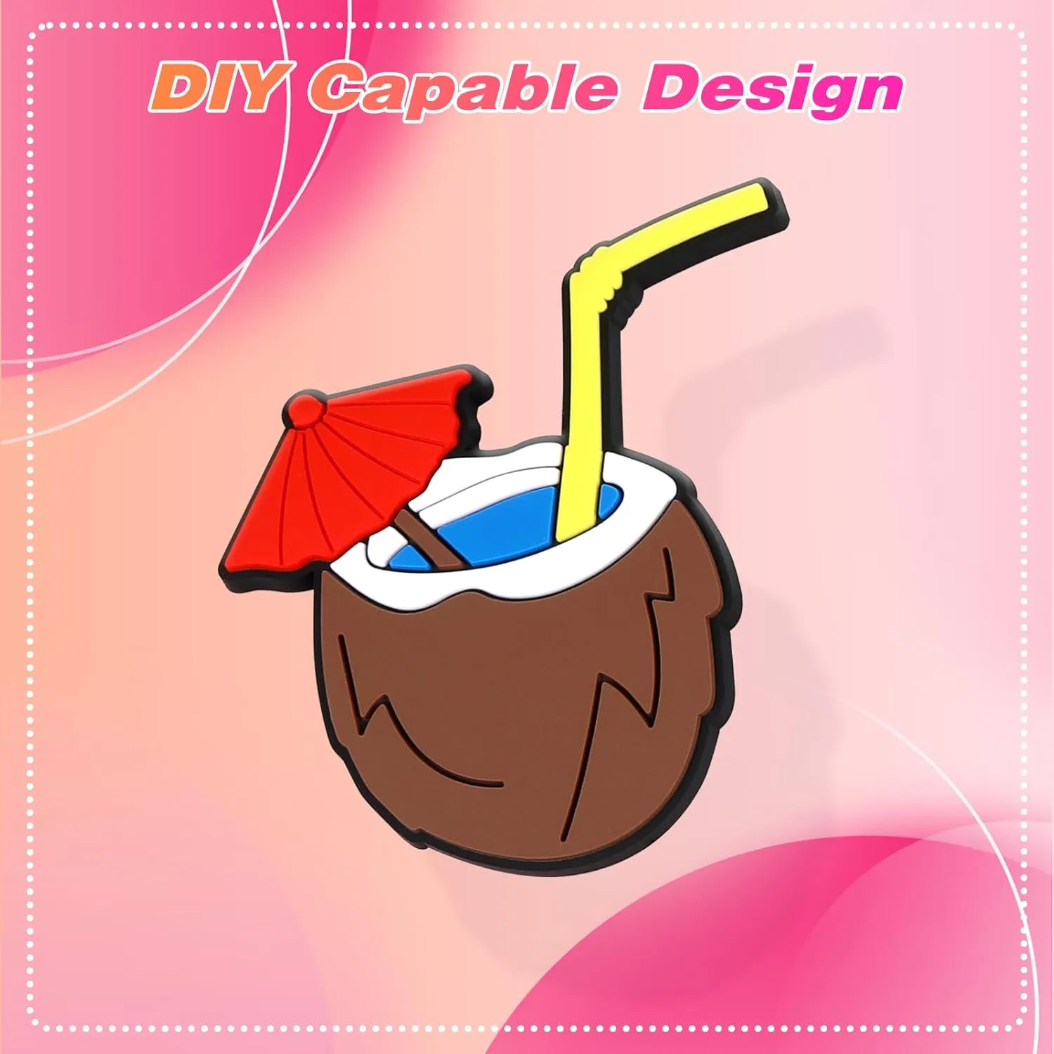 Charms for Bogg Bag, Accessories PVC Rubber Compatible, Decorative Charms for Handbag, Beach Tote