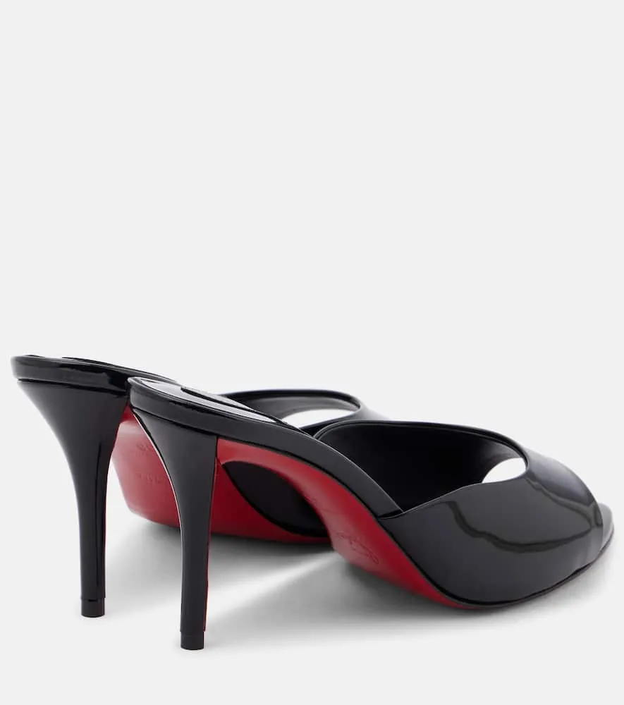 Christian Louboutin Miss Z 80 patent leather mules