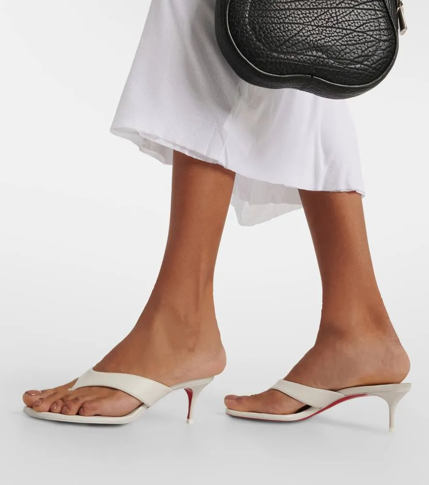 Christian Louboutin Raratonga 55 leather mules