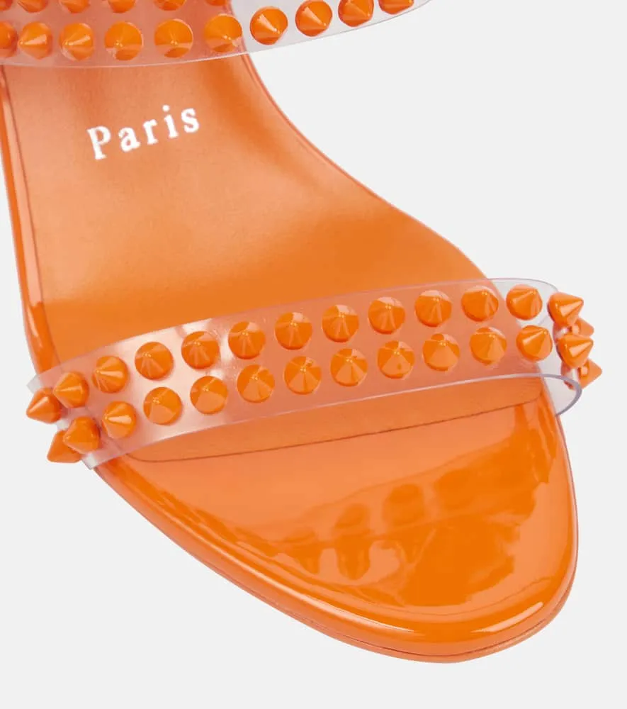Christian Louboutin Spike Only 85 PVC and leather sandals