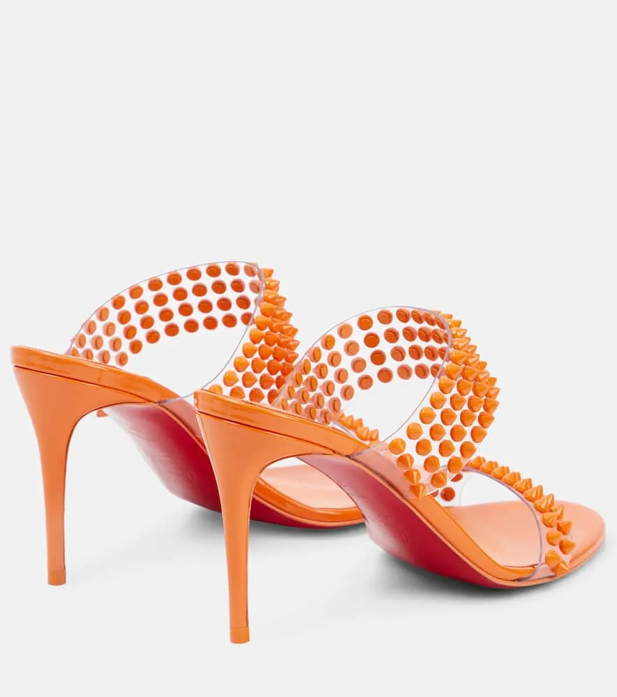 Christian Louboutin Spike Only 85 PVC and leather sandals