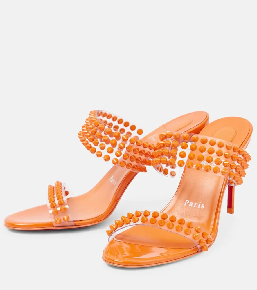 Christian Louboutin Spike Only 85 PVC and leather sandals