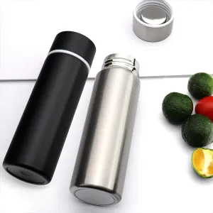 Cute Small Water Bottle, 4.4 Fl. Oz, Pack of 2, Mini Slim Flask for Kids, Portable Skinny Purse Water Bottle, Vacuum Insulated Reusable Leak Proof Stainless Steel Hydroflask Thermos