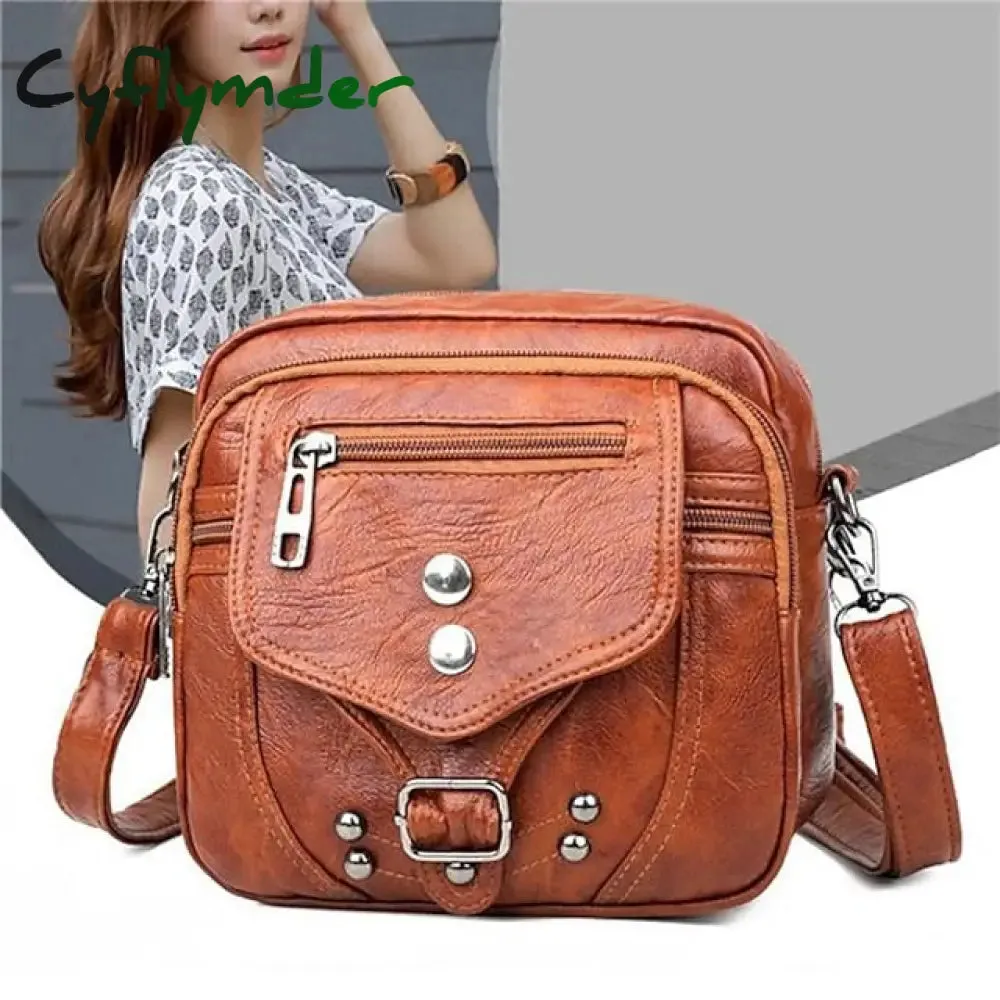 Cyflymder Fashion Cross Body Bag Women Handbags Bags PU Leather Purses and Handbags Vintage Designer Bag Crossbody Bags