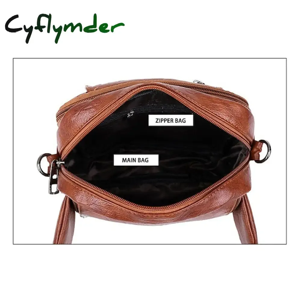 Cyflymder Fashion Cross Body Bag Women Handbags Bags PU Leather Purses and Handbags Vintage Designer Bag Crossbody Bags