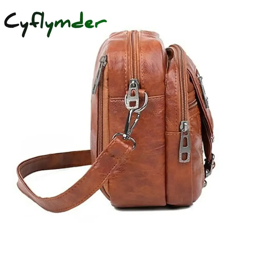 Cyflymder Fashion Cross Body Bag Women Handbags Bags PU Leather Purses and Handbags Vintage Designer Bag Crossbody Bags