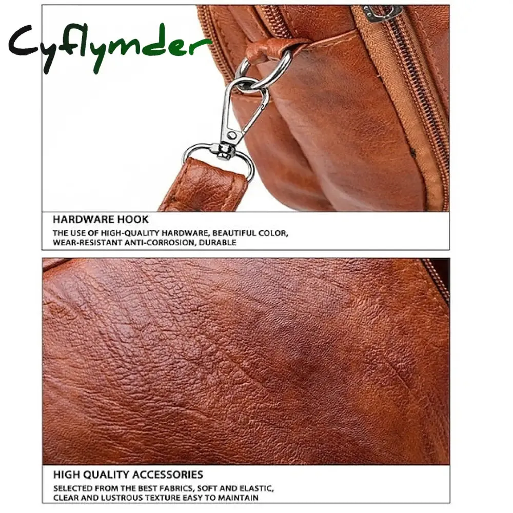 Cyflymder Fashion Cross Body Bag Women Handbags Bags PU Leather Purses and Handbags Vintage Designer Bag Crossbody Bags