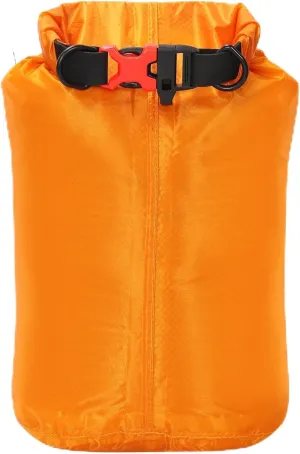 Desoto Waterproof Dry Bag, Roll Top Lightweight Dry Storage Bag with Emergency Whistle for Travel, Orange (5L)