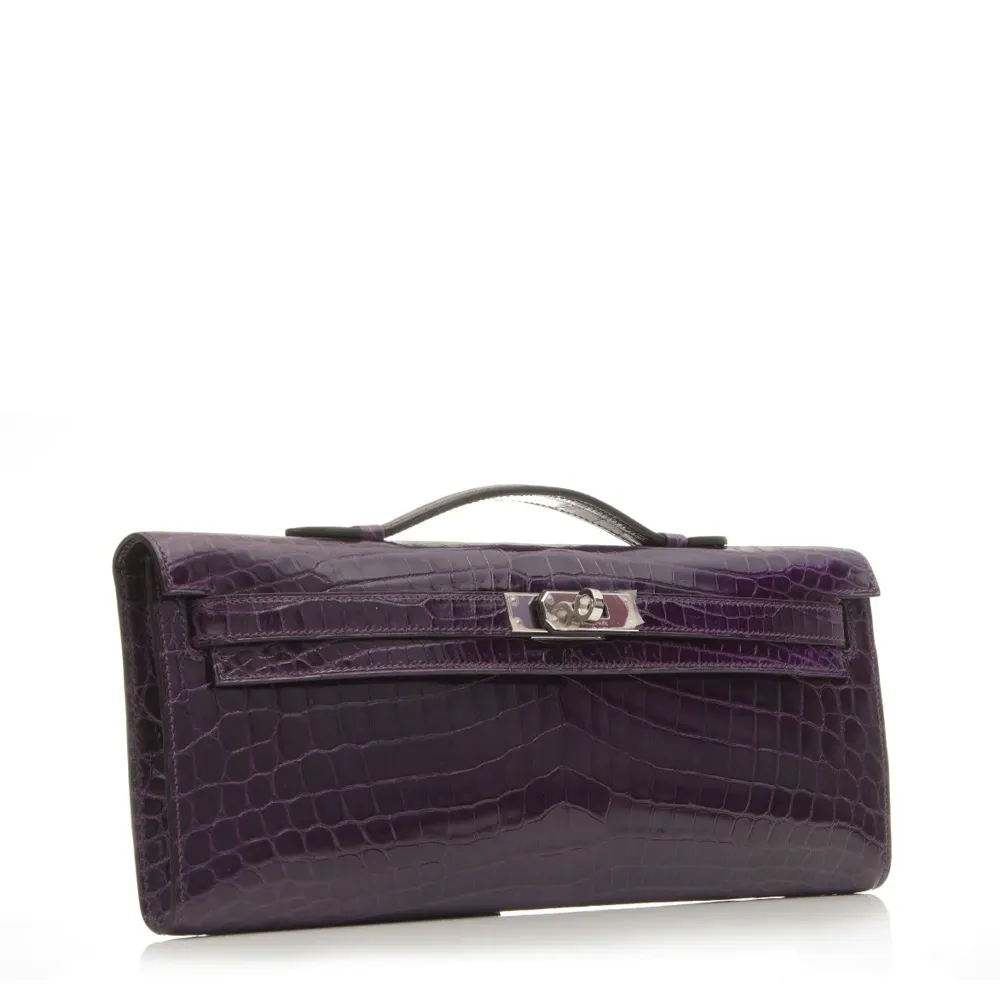 Exotic Kelly Cut Clutch
