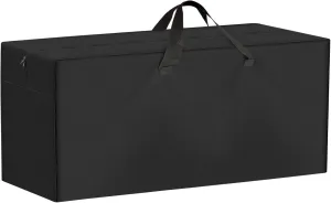 Folding Bench Storage Bag, 37.5"X13"X4.9" Heavy Duty Waterproof Carrying Bag for 6ft Plastic Folding Bench, Picnic Collapsible Bench Seating Cover with Durable Zipper & Shoulder Strap, Black