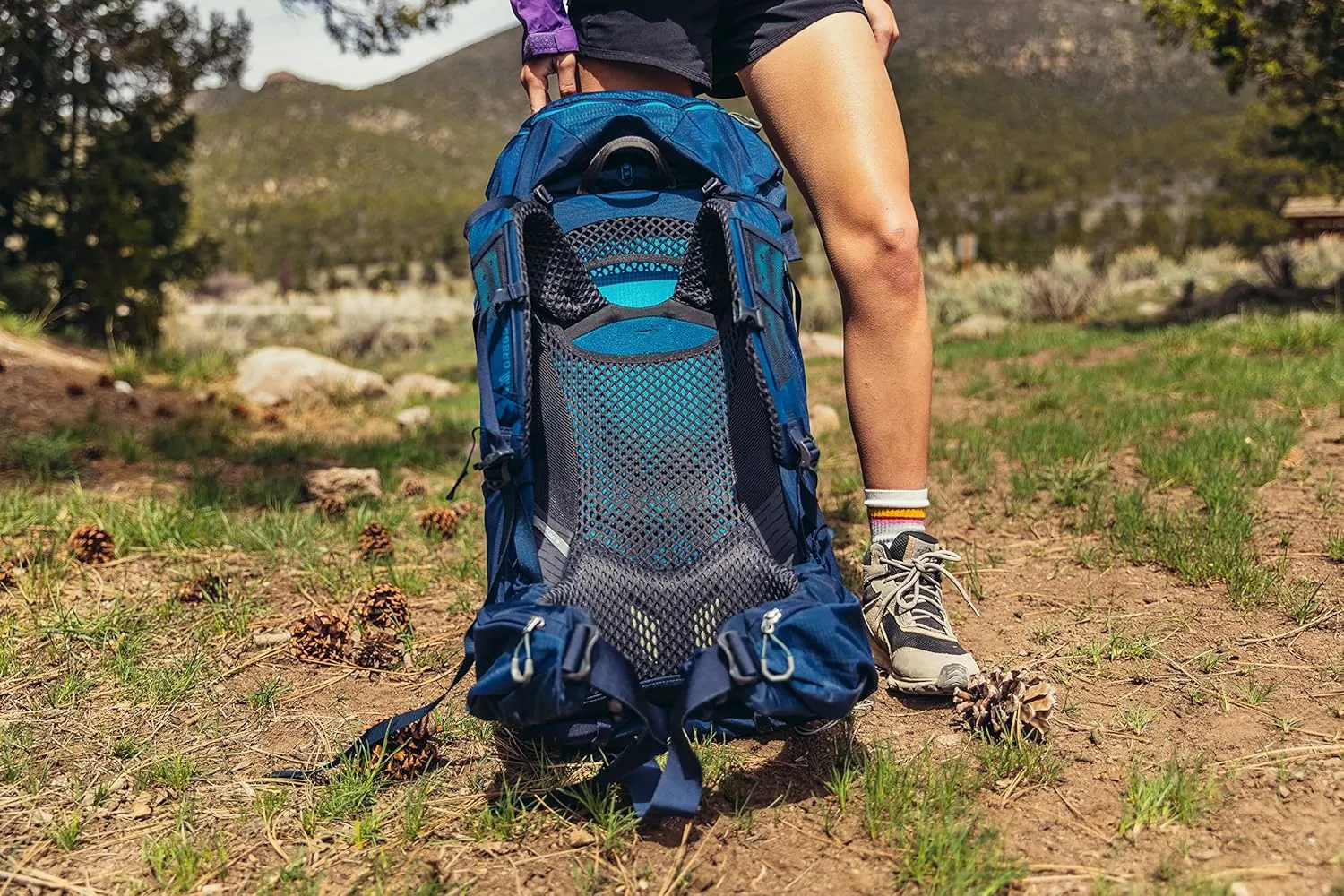 Gregory Jade 53L Women's Day Hiking Backpack, Ventilated Backpanel, Built-In Hydration Attachment for Bladder (Reservoir Not Included), Extra Small/Small, Midnight Navy