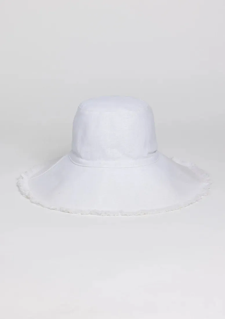 Hat Attack Canvas Packable Hat - White