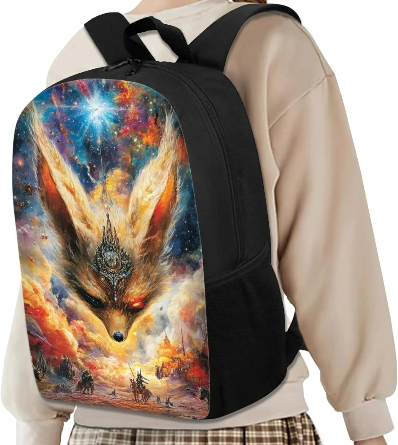Hawapod Fennec Fox Bookbag For Preschool Teenager Laptop School Bags Middle Travel School Backpack
