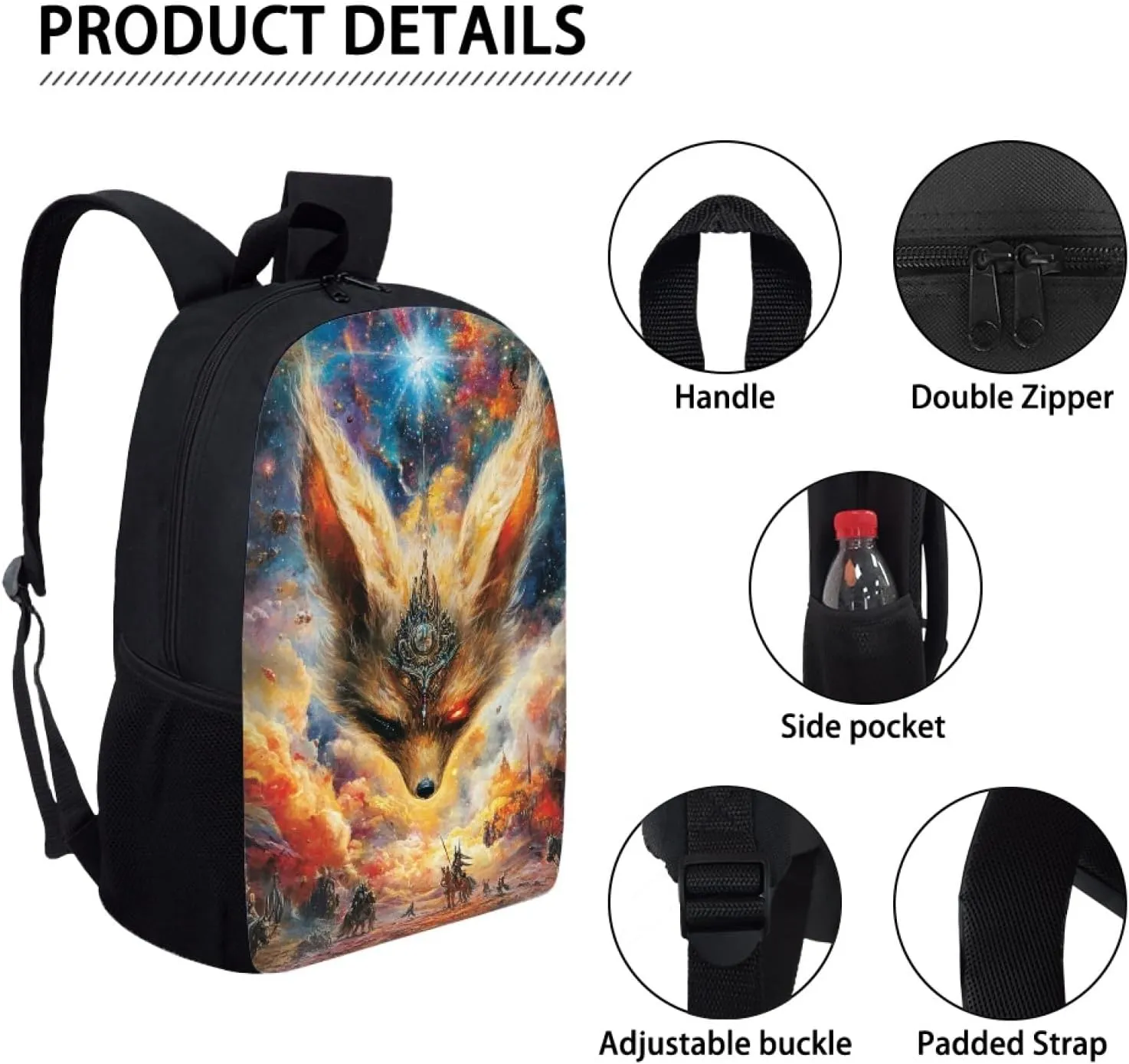 Hawapod Fennec Fox Bookbag For Preschool Teenager Laptop School Bags Middle Travel School Backpack