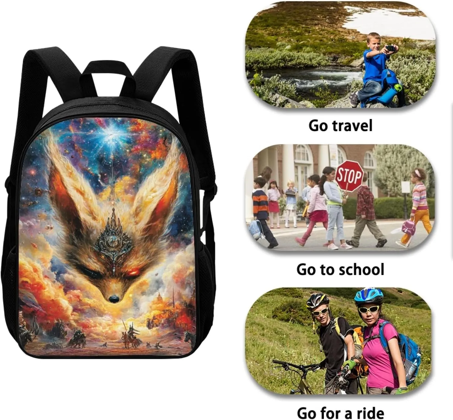 Hawapod Fennec Fox Bookbag For Preschool Teenager Laptop School Bags Middle Travel School Backpack