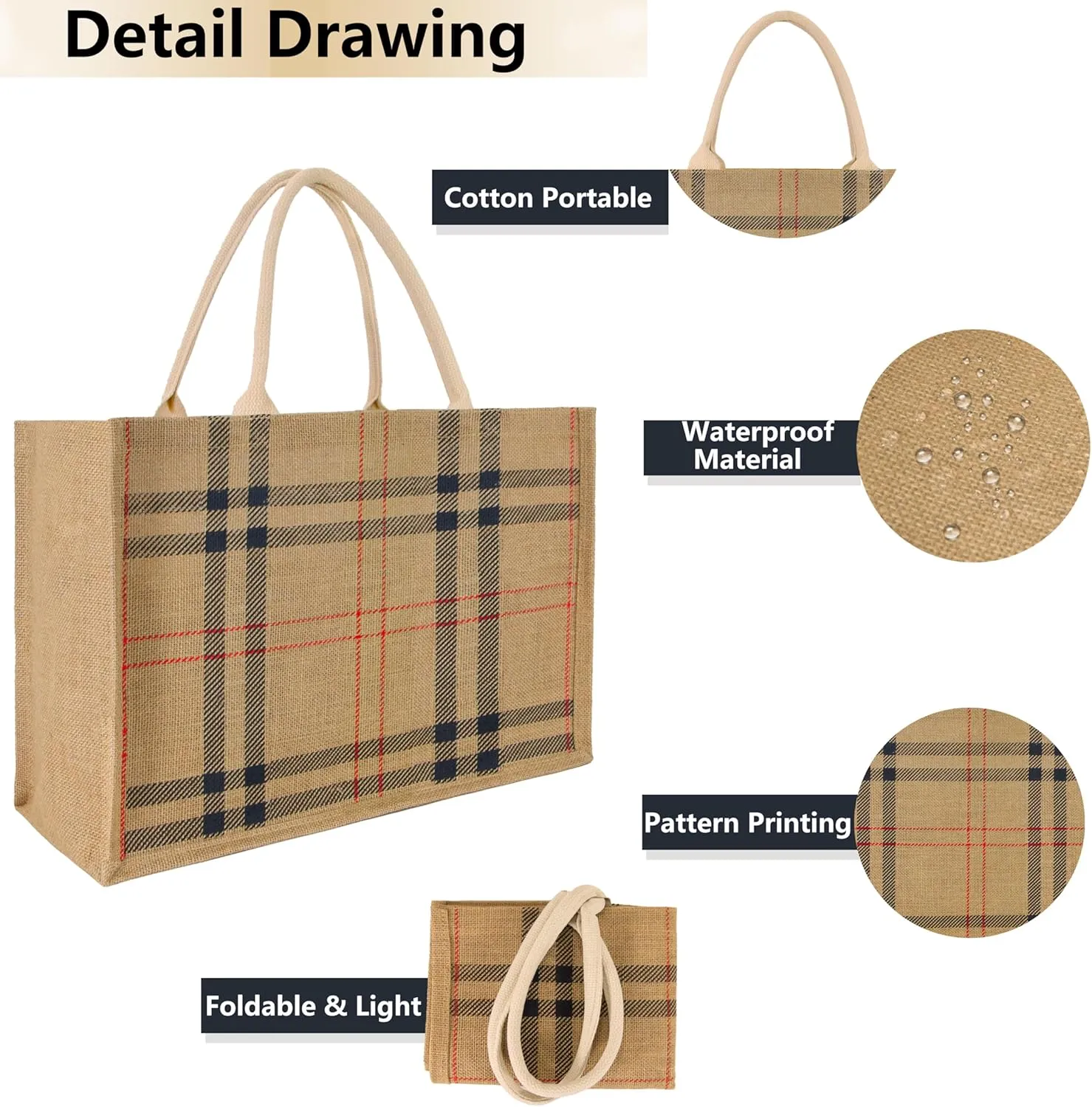 Hibala Woven Large Beach Bag Straw Beach Tote Handmade Weaving Shoulder Tassel Bag Handbag