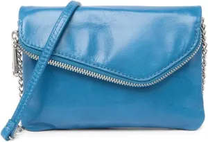 HOBO Vintage Daria Convertible Clutch Cross-Body Handbag in Bayou BLUE