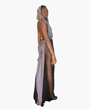 Jones Crystal Hooded Dress