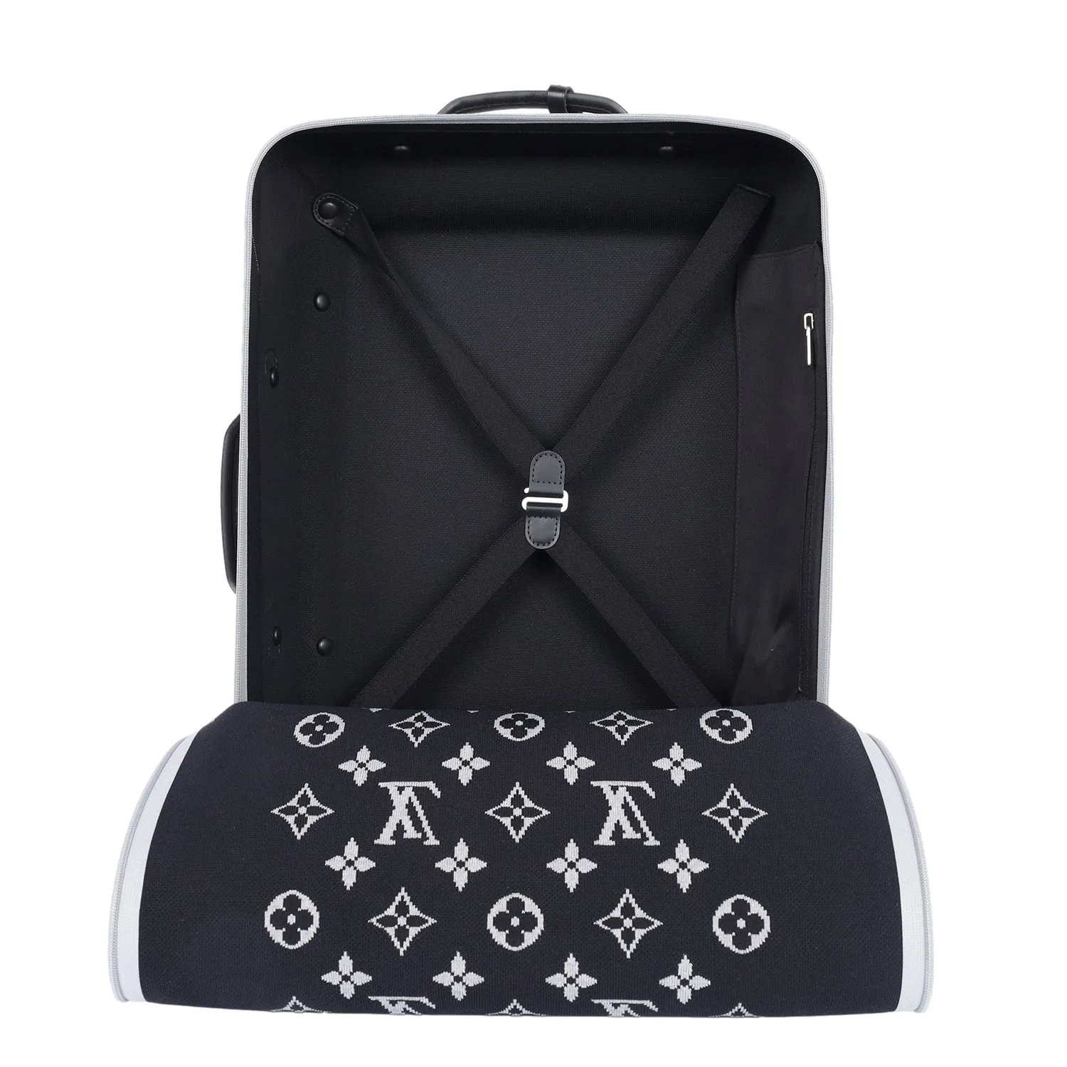 Knit Monogram Horizon Soft 55 Suitcase Grey