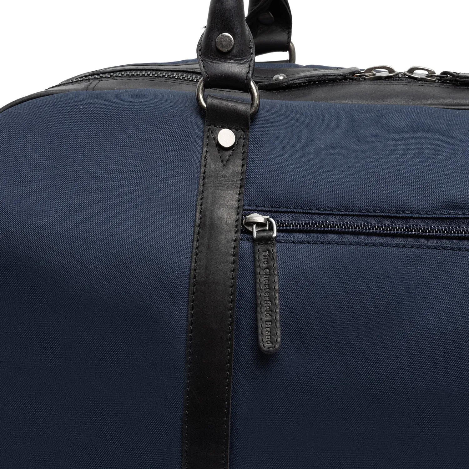 Leather Weekend Bag Navy Tornio