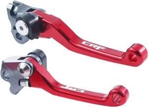 Motorcycle Billet Foldable Brake Clutch Lever Handle CNC Aluminum Pivot for CR125R CR250R 04-07 CRF250R CRF 250 R 04-06 CRF450R CRF250X 04-17 CRF450X 05-17 Dirt Pit Bike Motocross Motorbike