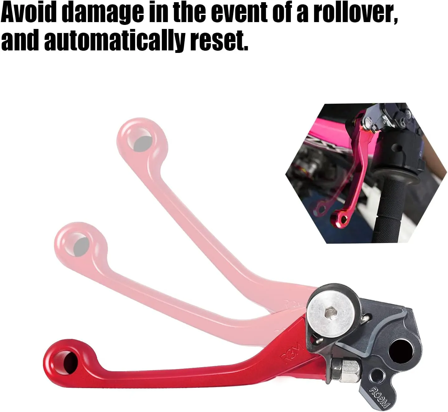 Motorcycle Billet Foldable Brake Clutch Lever Handle CNC Aluminum Pivot for CR125R CR250R 04-07 CRF250R CRF 250 R 04-06 CRF450R CRF250X 04-17 CRF450X 05-17 Dirt Pit Bike Motocross Motorbike