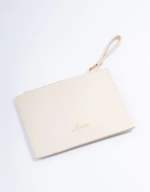 Neutral Rectangle Mini Wallet