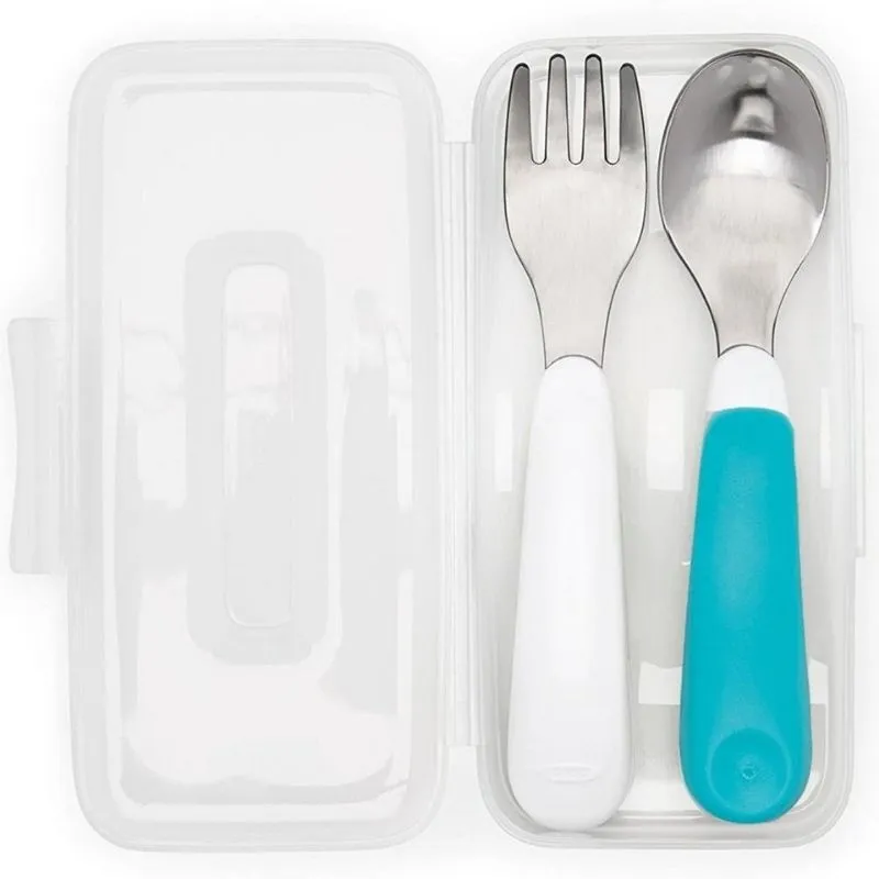On-the-Go Fork & Spoon Set with Case