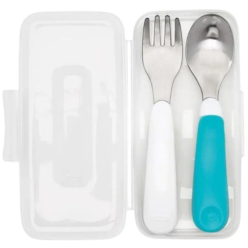 On-the-Go Fork & Spoon Set with Case