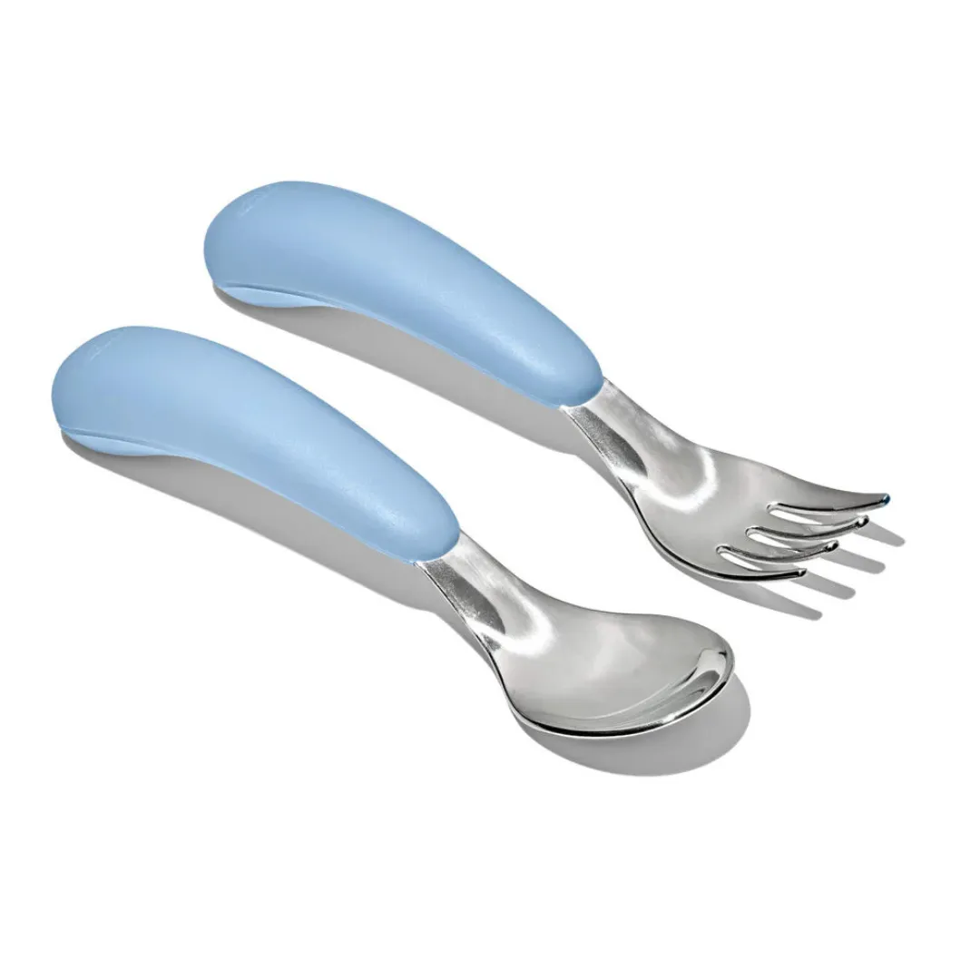 Oxo Tot On-The-Go Fork & Spoon Set - Dusk