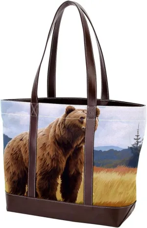 Purses for Women,Tote Bag for Women,Handbags for Women,Bear Meadow
